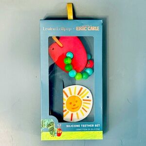 NIB Eric Carle Very Hungry Caterpillar Teether Set - Loulou Lollipop